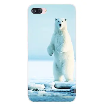 Husa silicon Cover Pentru iPhone 11 Pro 4 4S 5 5S SE 5C 6 6S 7 8 X XR XS Plus Max Pentru iPod Touch urs Polar în malul de Alaska