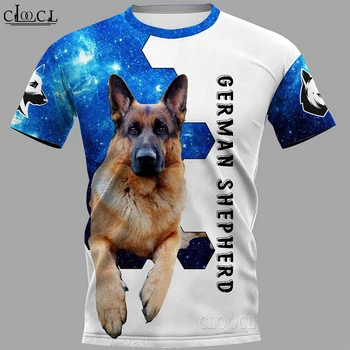 HX 2021 Mai Popular Ciobănesc German Câine T Shirt de Imprimare 3D Moda Harajuku Streetwear Pulover Topuri Haine Picătură de Transport maritim