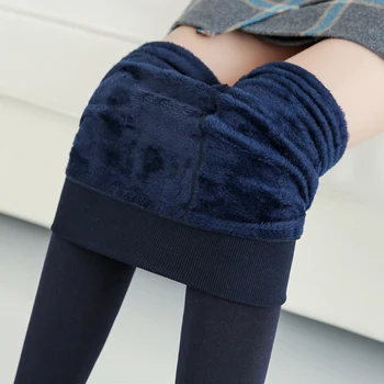 Iarna Femeile De Cașmir Super Elastic Subțire Jambiere Cald De Înaltă Calitate Tricotate Pantaloni Groase De Catifea Leggins Plus Dimensiune