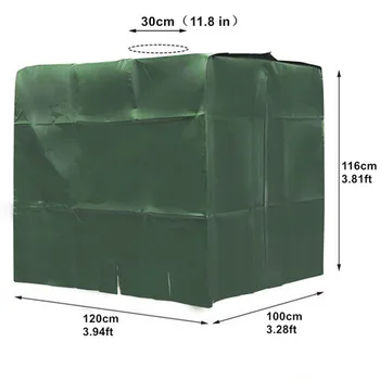 IBC Rezervor de Apă Acoperă Tona de Barili Accesorii Gradina de 1000 Litri Container Folie de Aluminiu rezistent la apa Praf UV de Protecție Acoperă