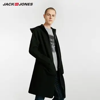 JackJones Barbati Mid-lungime Culoare Pură Casual Tricot cu Gluga Lana Palton|218327509