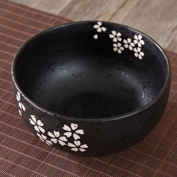 Japoneze Castron De Taitei Instant Veselei Din Sala De Mese Tacamuri Supa De Salata Vas Ceramic Cu Capac Din Lemn Bețigașele Lingura