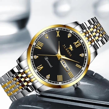 JLANDA Mens Ceasuri de Afaceri de Moda Impermeabil Cuarț Ceas de mână pentru Bărbați Brand de Top de Lux din Oțel Inoxidabil Ceas Sport de sex Masculin 6702
