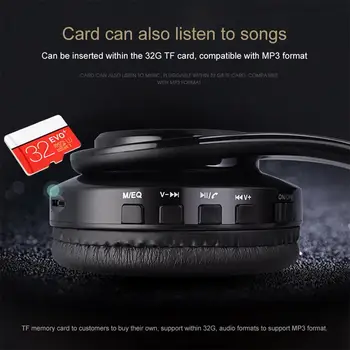 Joc fără fir Căști Bluetooth 5.0 Muzică Stereo de Căști Cu Microfon Suppprt TF Card FM HD apel Pentru iphone-ul xiaomi, huawei