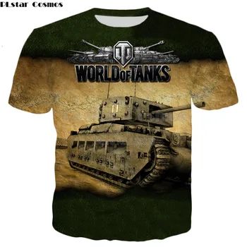 Joc World of Tank Copii Model 3D de Imprimare t-shirt Tricou Streetwear tricou Baieti Fete personalitate Tricou Casual Top 4T-14T