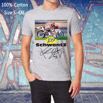 Kevin Schwantz Inspirat Număr De 34 De Motociclist Logo Design Hipster Amuzant Topuri T Camasa Pentru Barbati Bumbac
