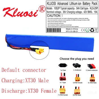 KLUOSI 36V 5Ah 10S2P 250W 450W 42V 18650 Litiu Baterie Built-in 15A BMS pentru M365 Pro Scuter Electric Extins Baterii