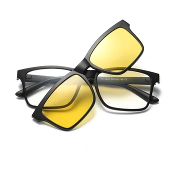 Latime-142 Ochelari 3D Clip Magnetic Miop cu Ochelari Polarizati ochelari de Soare, Rame de Noapte Viziune Ochelari Cadru Cu Clip Pe Sunglasse