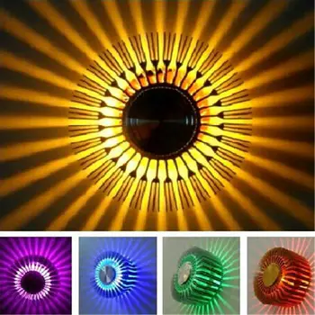 LED-uri Lumina de Perete Acasă Camera de zi plina de culoare RGB Floarea Soarelui Lampă de Perete Suprafață Instala Lumină LED-uri de iluminat Corp de Iluminat Lămpi de Perete