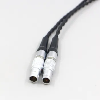 LN007455 Pur 99% Argint în Interiorul Căști Cablul de Nylon Pentru Focal Utopia Fidelitate Circumaural pentru Căști setul cu cască căști