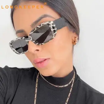 LongKeeper Epocă Pătrat Ochelari De Soare Femei 2021 Brand De Lux De Călătorie Mic Dreptunghi Ochelari De Soare De Sex Feminin Retro Portocaliu Oculos De Atât