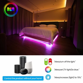 Lumini cu LED-uri Benzi WIFI Asistent Inteligent de Control Luces LED RGB 5050 2835 Impermeabil Flexibil Lampa de Bandă Diodă Decor de Fundal