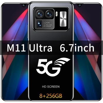 M11 ultra 2021 mai recente 6.7 inch, 10-core 256/512G 6800mah viata lunga a bateriei amprente deblocare 16/32MP versiune globală fără margini s
