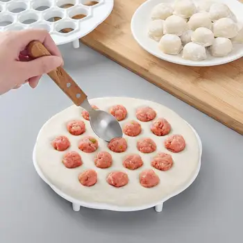 Mai nou Bucătărie Găluște Matrite din plastic pentru Aluat Apăsați Aluat Placinta Ravioli Mucegai de Gătit produse de Patiserie Mâncare Chinezească Jiaozi Filtru