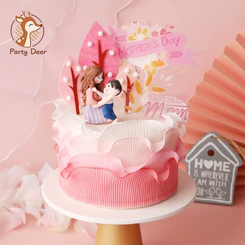 Mama Copilului Decorare Pom de ziua mamei Happy Birthday Cake Toppers pentru Copii Copil Consumabile Partid Minunate Cadouri Dulci