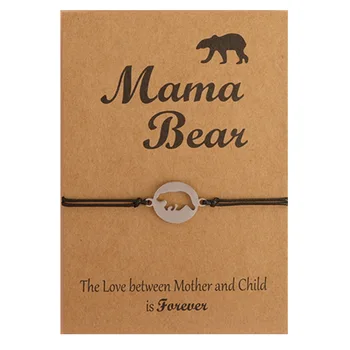 Mama Urs Bratara - Mama-Urs de Bijuterii - Ziua Mamei Cadou cadouri pentru mame noi - cadouri pentru mama - Copil de Dus Cadou vrea