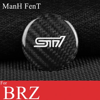 ManH FenT Real Fibra de Carbon Auto Pornire Motor Buton de Oprire de Acoperire Autocolant Pentru BRZ