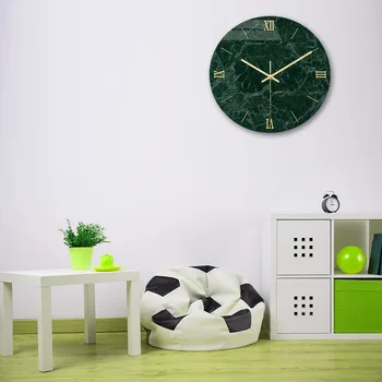 Marmura Verde Model De Ceas De Perete Lucios Creative Acrilice Ceas Home Decor Simplu Fasion Ceas De Perete