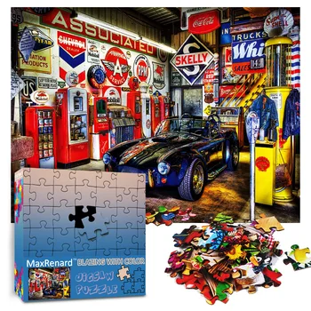 MaxRenard 61 X 46cm 1000 Piese Puzzle Joc de Hârtie de Calitate, Asamblarea Puzzle-uri pentru Adulti Copil DIY Jocuri Interactive Jucarii si Cadouri