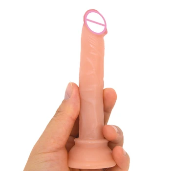 Mic vibrator cu ventuza mici penis de sex feminin masturbator jucarii sexuale pentru femei anal plug pentru incepatori