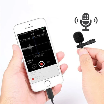 Microfonul de tip lavaliera Butoniera Rever Micro Lega USB Pentru iPhone, Android Mobile Telefon Mobil Smartphone Gaming cu Microfon Mini Mikrofon