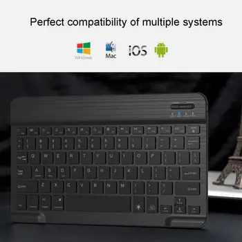 Mini Fără Fir Bluetooth Tastatura Reincarcabila Cu De Colorat Cu Iluminare De Fundal Pentru Laptop Costum Pentru Android Ios Windows Pentru Laptop