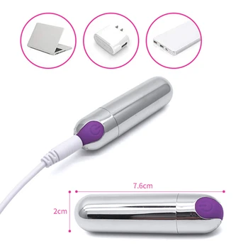Mini Glont Vibrator Jucarii Sexuale pentru Femei 10 Viteza Impermeabil Vibrații Puternice USB Reîncărcabilă G-spot Masaj juguetes sexuales