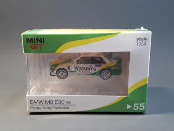 MINI GT 1/64 M3 E30 #6 1991 Macau GP Câștigător HK Exclusiv MGT00055 Turnate Model de Masina Colecție Limitată