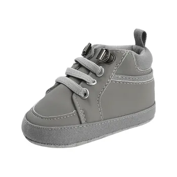 Moda Casual Fetita Băieți Pantofi Solide legate de Moda Copilul Prima Pietoni Copil Pantofi Non-alunecare Și Cald Pantofi Casual