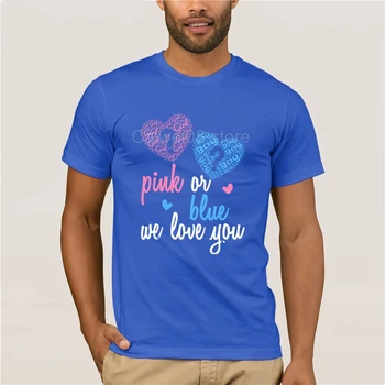 Moda de vara pe Strada T-Shirt Trend Gen Dezvăluie Roz Sau Albastru Băiat Sau Fată Te Iubim la Modă Creative Graphic T-shirt de Sus