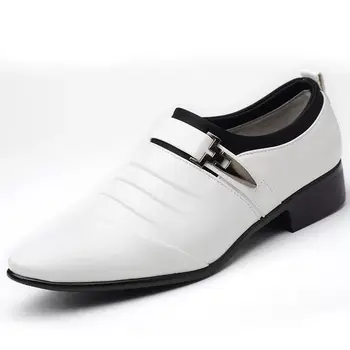 Moda pantofi de piele barbati casual de afaceri rochie pantofi de primăvară și de toamnă respirabil tineretului negru pantofi pentru bărbați pantofi de nunta