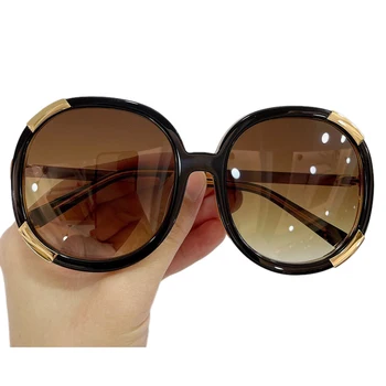 Moda Rotund ochelari de Soare pentru Femei Brand de Lux de Design Oglindă Ochelari de Soare Cu Cutie UV400 Oculos De Sol