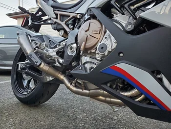 Motocicleta Complet Sistem de Evacuare din Titan Aliaj de Evacuare toba de Eșapament Sfat Amortizor Antet Conector Link-ul de Tub pentru BMW s 1000 rr 2020