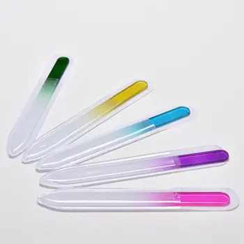 Nail Art Fișiere Manichiura Dispozitiv Instrument 4buc Pro Durabil din Sticlă Cristal Fișier Tampon