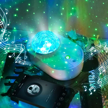 Nava spatiala Colorat Cerul Înstelat Galaxy Proiector Lumina USB Bluetooth Music Player de Control Lumina de Noapte LED Lampa de Proiecție Cadouri