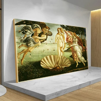 Nașterea Lui Venus Renașterii Celebra Pictura In Ulei Pe Panza Botticelli Reproducere De Arta De Imprimare Clasic De Perete Imagine Cuadros