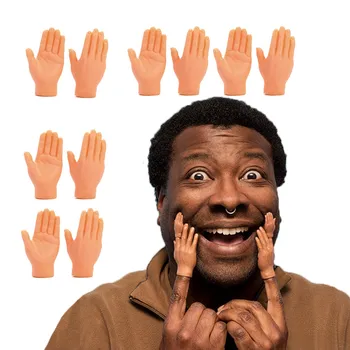Noi 10buc Noutate Amuzant Set De deget Mână Deget Marionete Amuzant Pisica Degetul Jucărie Mini Mâinile Deget Mână Deget Marionete 2021
