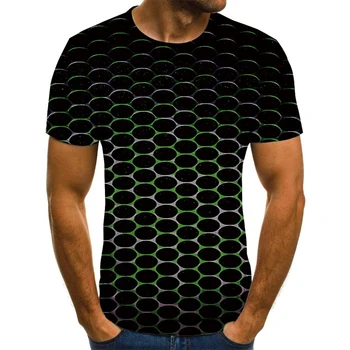 Noi 3D tridimensional square T-shirt pentru bărbați pentru femei de vară pentru copii de imprimare 3D casual gât T-shirt, blaturi