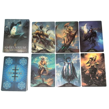 Noi Angelarium Oracle De Emanații Englezesc Complet 33 Pachet De Cărți De Tarot Petrecere De Familie Tabla De Joc Carte De Divinație
