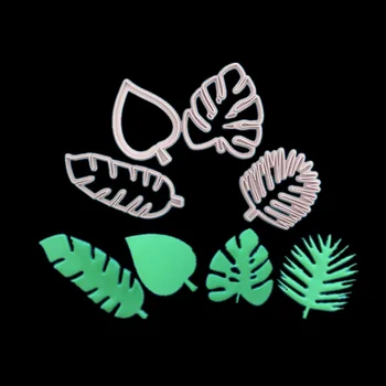 Noi, Creative Tropicale cu Frunze de Monstera Moare de Tăiere Șabloane Pentru DIY Scrapbooking/Album foto Decorative Relief DIY Hârtie Card