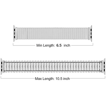 Noi de Imprimare din Oțel Inoxidabil Elastic Buclă de Metal Watchbands Pentru Apple Watch 6/SE/5/4 40mm 44mm Curea Pentru iWatch 3/2/1 38mm 42mm