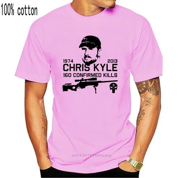Noi de Vara Tricou Rece Chris Kyle American Sniper Seal NE Irak Texas Erou 160 Ucide Armata Craniu Funny T-shirt