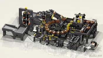 NOI Legoins lepins tehnologie bloc moc-2828 minge mică de sortare stadionul teren dificil ansamblul jucărie baiat cadou de ziua de nastere
