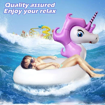 Noi Unicron Gonflabile Înot Inel pentru Copii Piscinei de Înot Cerc Petrecere de Vara, Piscina Jucărie