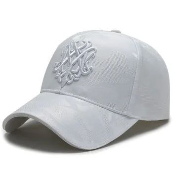 Noi Unisex Casual Șapcă De Baseball Sport Snap Spate Capac Alb Broderie De Bumbac Moale De Vară Streetwear Pălărie Capace Pentru Om Trucker Hat