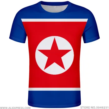 Nord Tricou Numărul de Numele Prk T-shirt Foto Îmbrăcăminte de Imprimare Diy Gratuit Personalizat Națiune Pavilion Kp COREEA coreean Tricou Casual Scurt