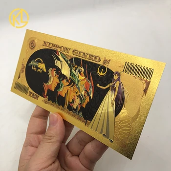 Nou tip Versiune 5pcs/set Anime-ul Japonez de Aur Dejucat Bilete Saint Seiya Carduri de Plastic pentru Cadou Amuzant și de Colectare