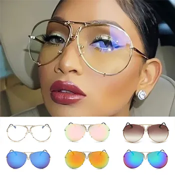 Noua Moda ochelari de Soare Femei Supradimensionat de Lux Ochelari de Soare de sex Feminin Oglinda Rece UV400 Doamna Ochelari de Nuante Pentru Femei ochelari de soare
