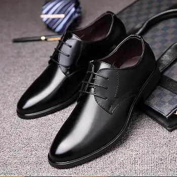 Noua Moda Rochie de Afaceri Bărbați Pantofi din Piele Clasice Costume pentru Bărbați Pantofi de Moda Rochie de Dantela-up Pantofi Oxfords Barbati