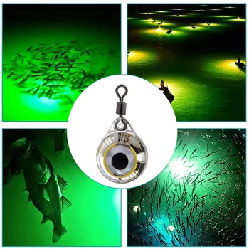 Noul Mini Pescuit Nada de Lumină LED-uri Scădere Profundă Subacvatice Forma Ochilor Pescuit Calmar Momeală de Pescuit Luminos Nada pentru Atragerea de Pescuit